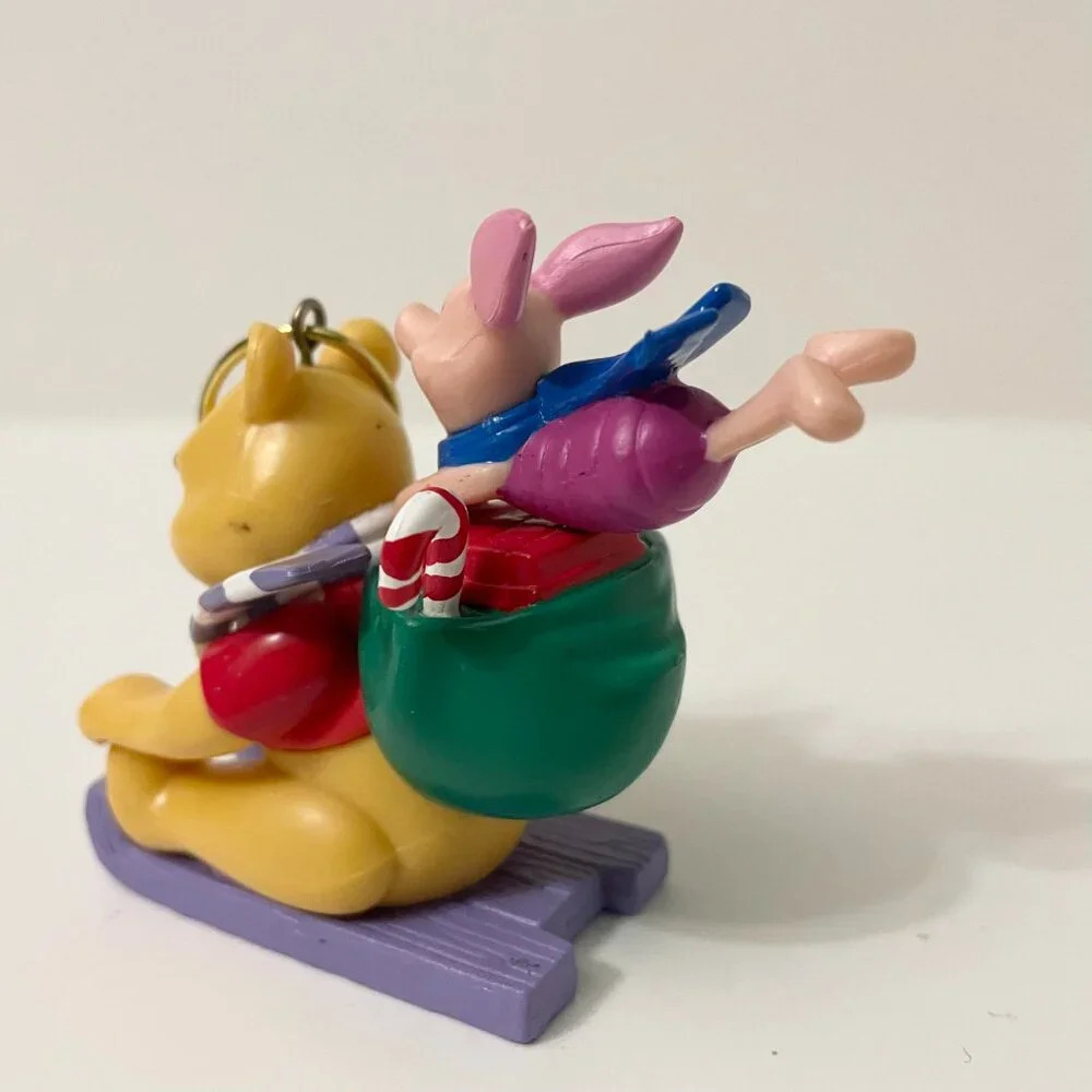 Disney Noma Winnie The Pooh And Piglet Christmas Tree Ornament Sleigh Sled - Picture 12 of 16